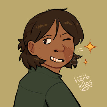 Bust, coloured